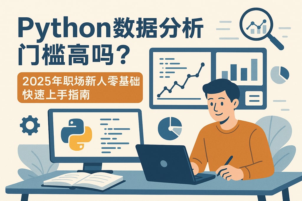 Python数据分析门槛高吗？2025年职场新人零基础快速上手指南