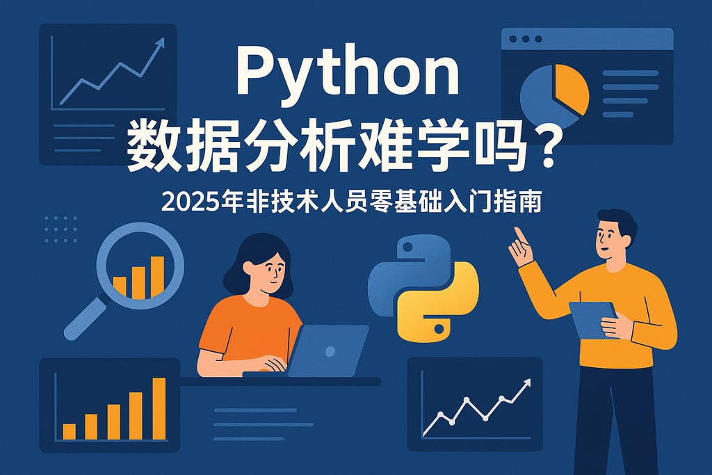 Python数据分析难学吗？2025年非技术人员零基础入门指南