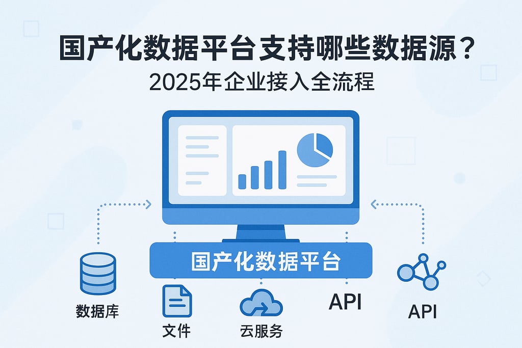 国产化数据平台支持哪些数据源？2025年企业接入全流程