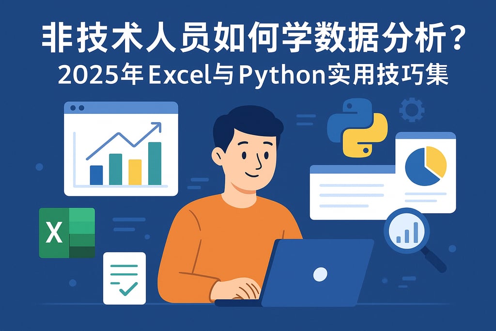 非技术人员如何学数据分析？2025年Excel与Python实用技巧集