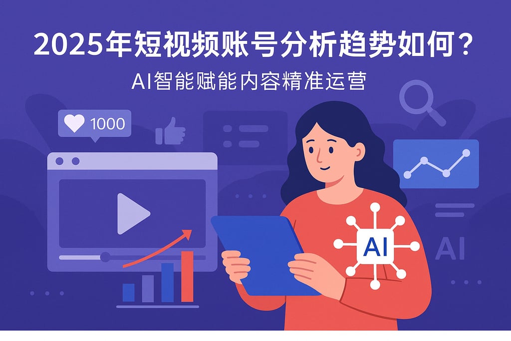 2025短视频账号分析趋势如何？AI智能赋能内容精准运营