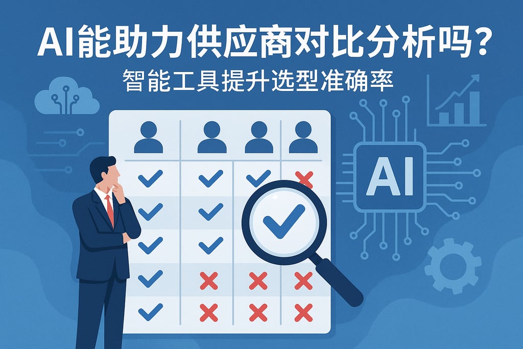 AI能助力供应商对比分析吗？智能工具提升选型准确率