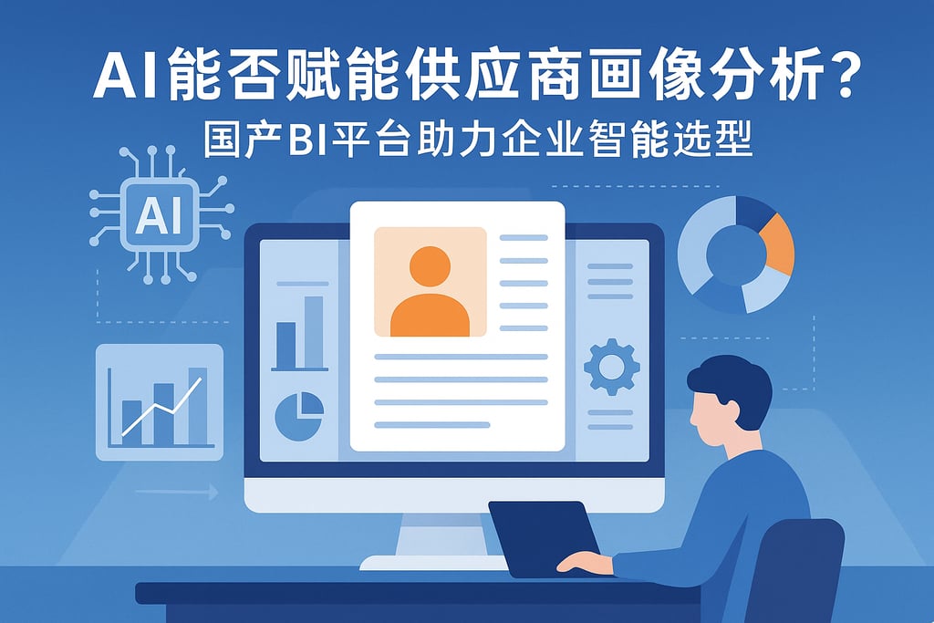 AI能否赋能供应商画像分析？国产BI平台助力企业智能选型