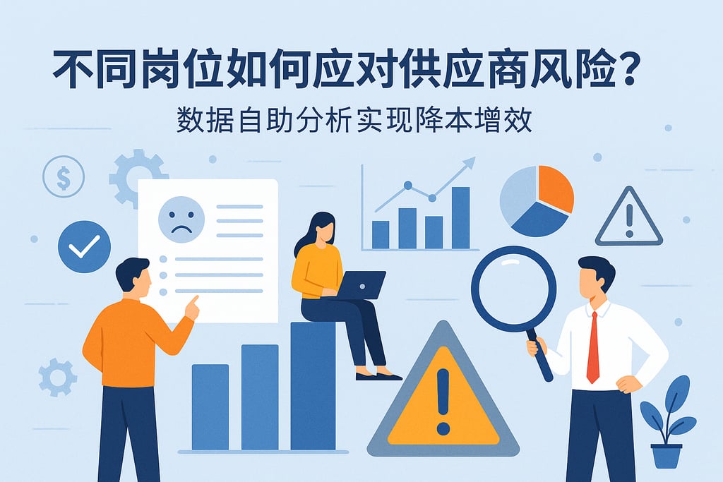 不同岗位如何应对供应商风险？数据自助分析实现降本增效