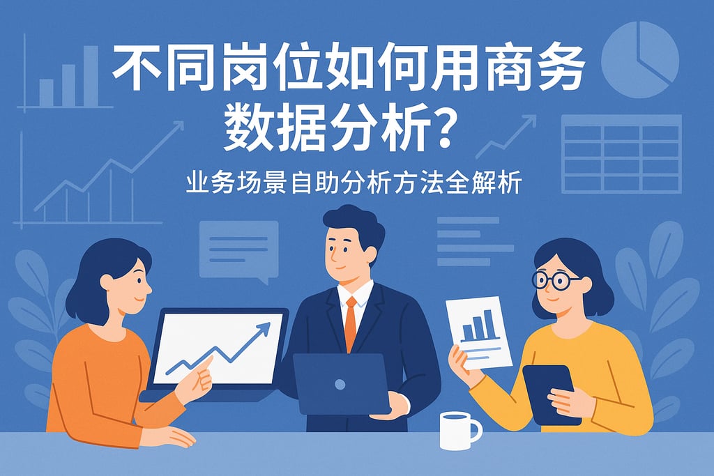 不同岗位如何用商务数据分析？业务场景自助分析方法全解析
