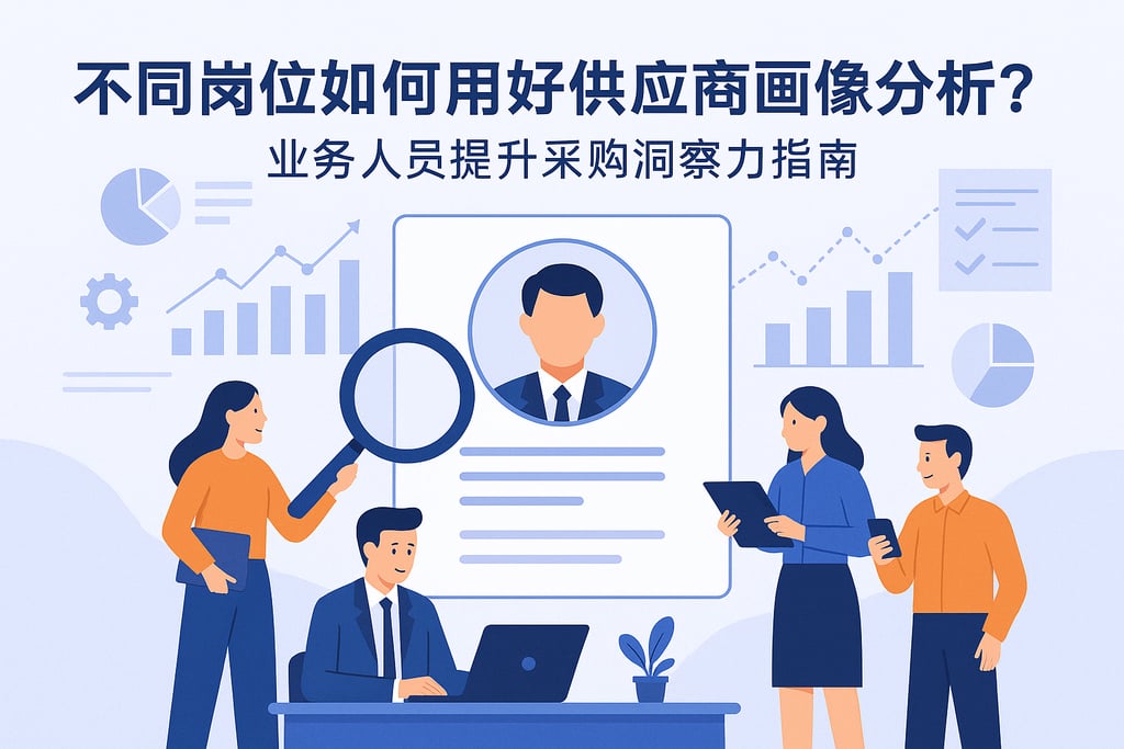 不同岗位如何用好供应商画像分析？业务人员提升采购洞察力指南