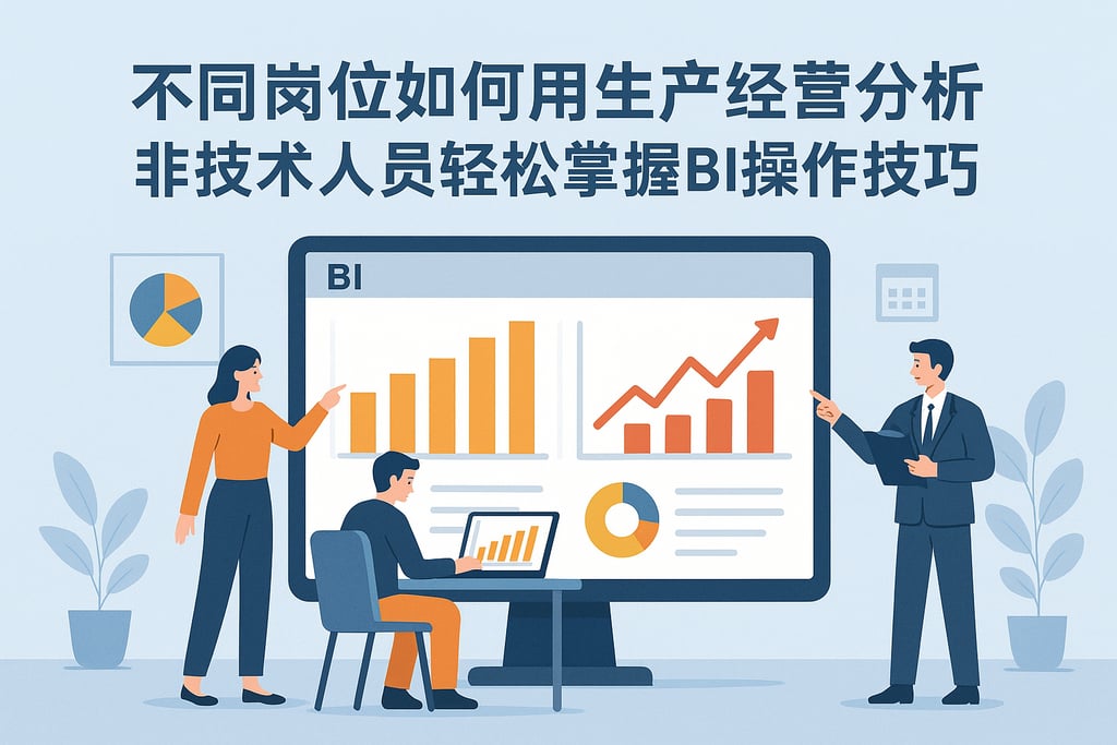 不同岗位如何用生产经营分析？非技术人员轻松掌握BI操作技巧