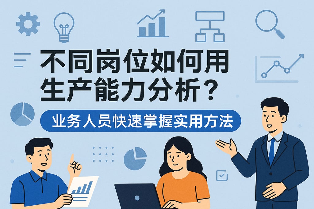 不同岗位如何用生产能力分析？业务人员快速掌握实用方法