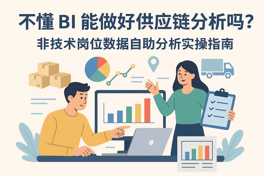 不懂BI能做好供应链分析吗？非技术岗位数据自助分析实操指南