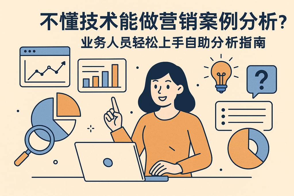 不懂技术能做营销案例分析吗？业务人员轻松上手自助分析指南