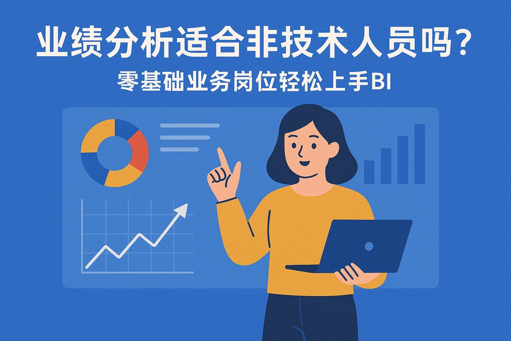 业绩分析适合非技术人员吗？零基础业务岗位轻松上手BI