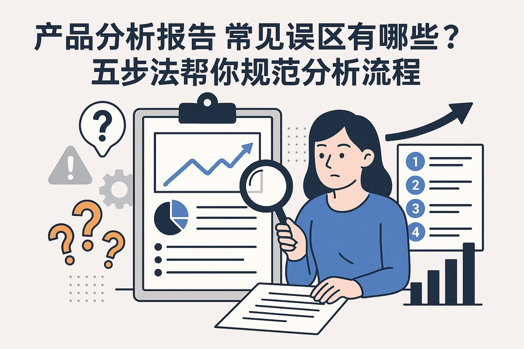 产品分析报告常见误区有哪些？五步法帮你规范分析流程
