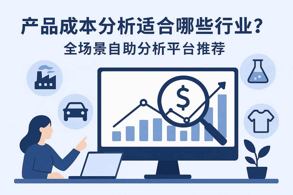 产品成本分析适合哪些行业？全场景自助分析平台推荐。