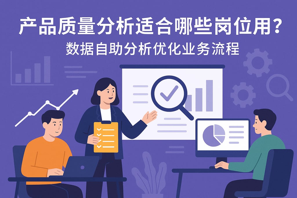 产品质量分析适合哪些岗位用？数据自助分析优化业务流程
