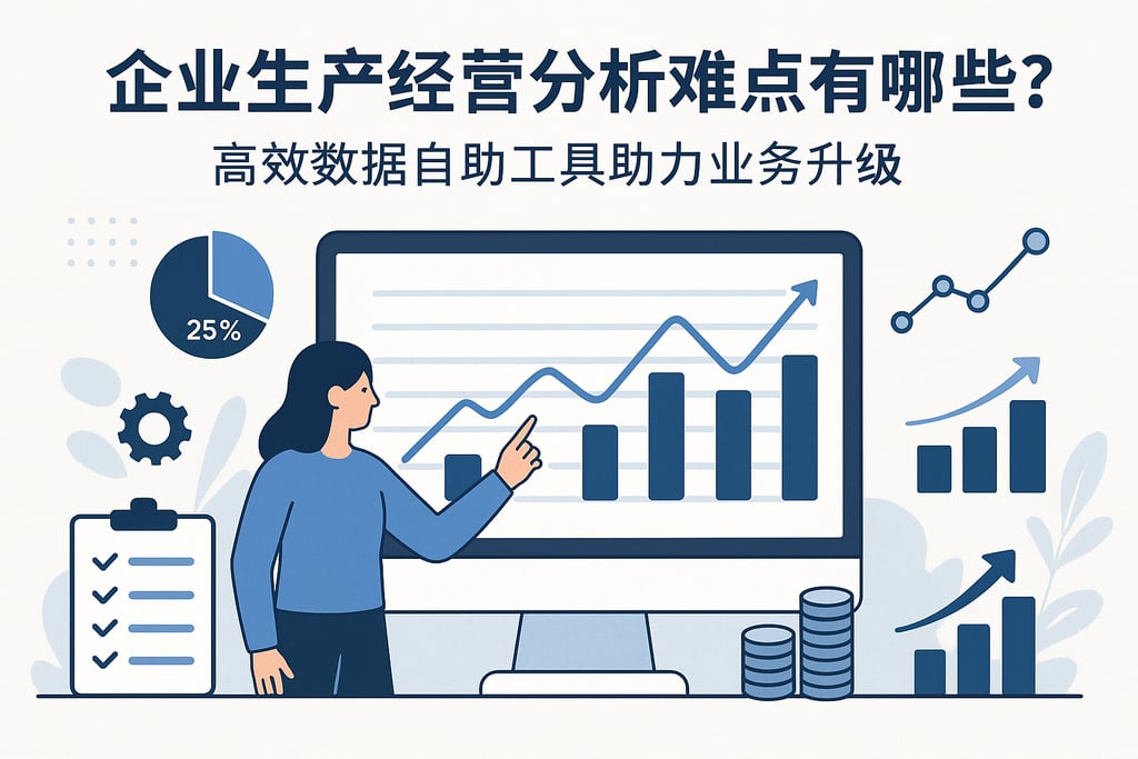 企业生产经营分析难点有哪些？高效数据自助工具助力业务升级