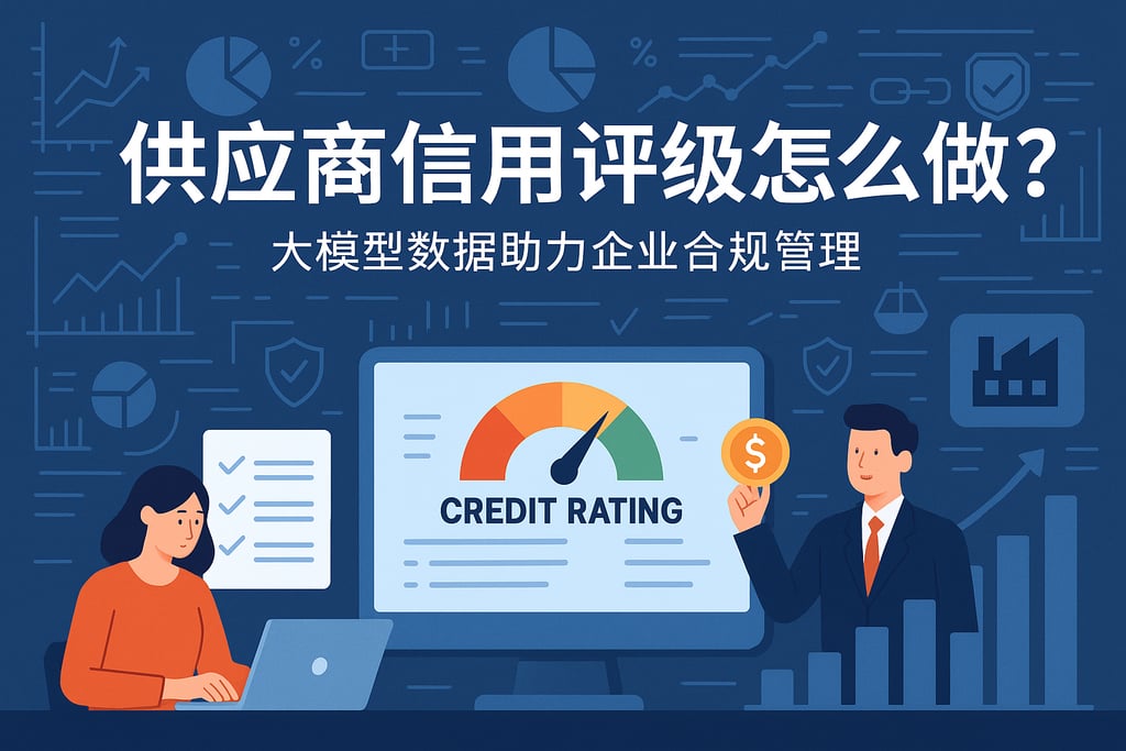 供应商信用评级怎么做？大模型数据助力企业合规管理
