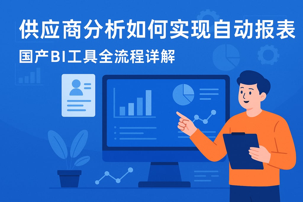 供应商分析如何实现自动报表？国产BI工具全流程详解