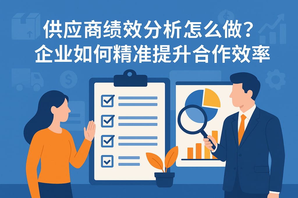 供应商绩效分析怎么做？企业如何精准提升合作效率