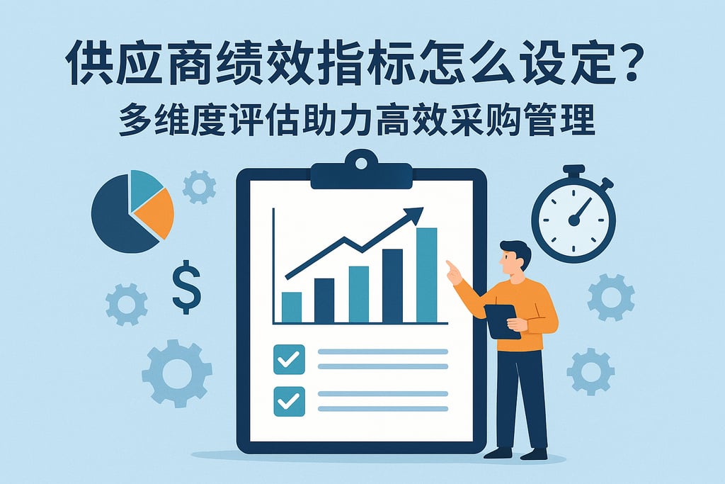 供应商绩效指标怎么设定？多维度评估助力高效采购管理