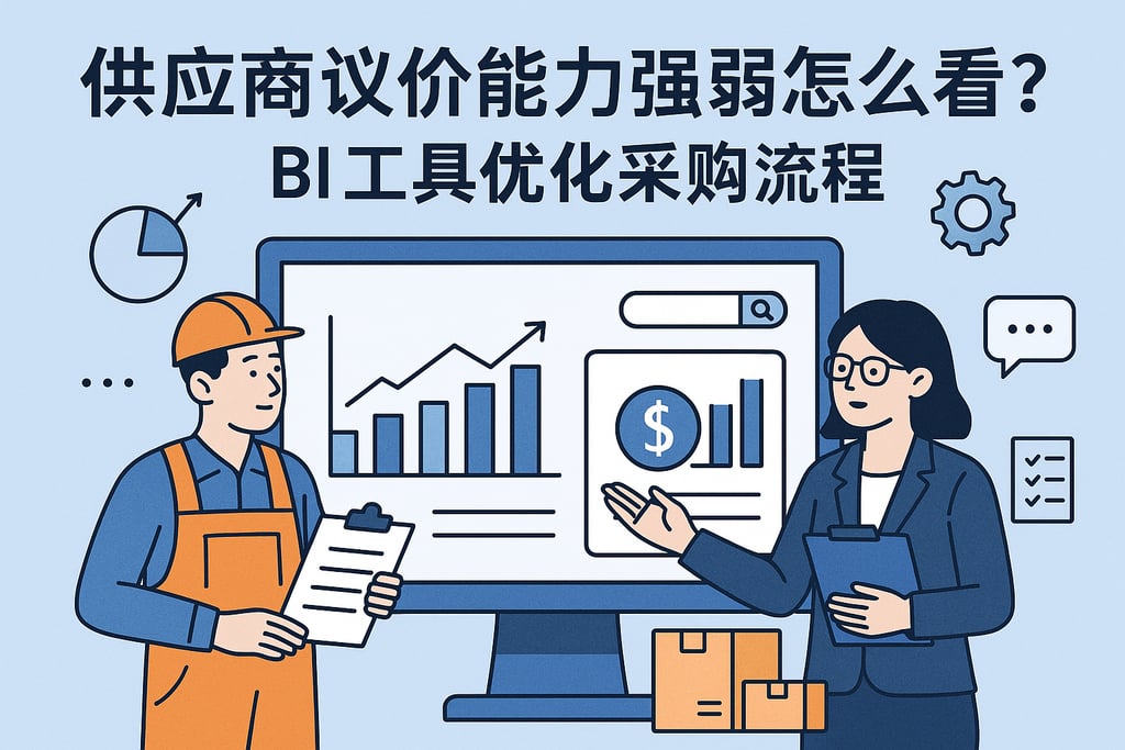 供应商议价能力强弱怎么看？BI工具优化采购流程
