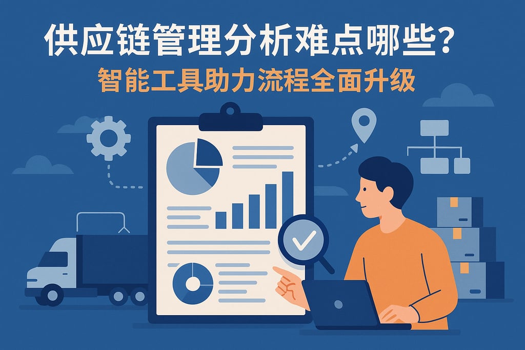供应链管理分析难点有哪些？智能工具助力流程全面升级