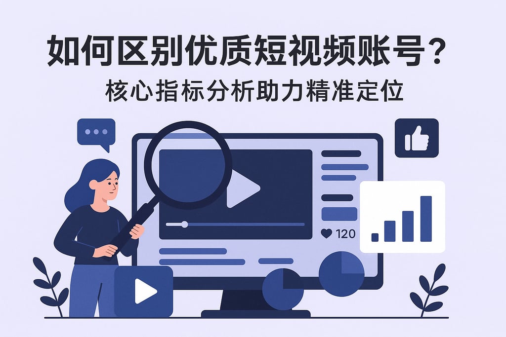 如何区别优质短视频账号？核心指标分析助力精准定位