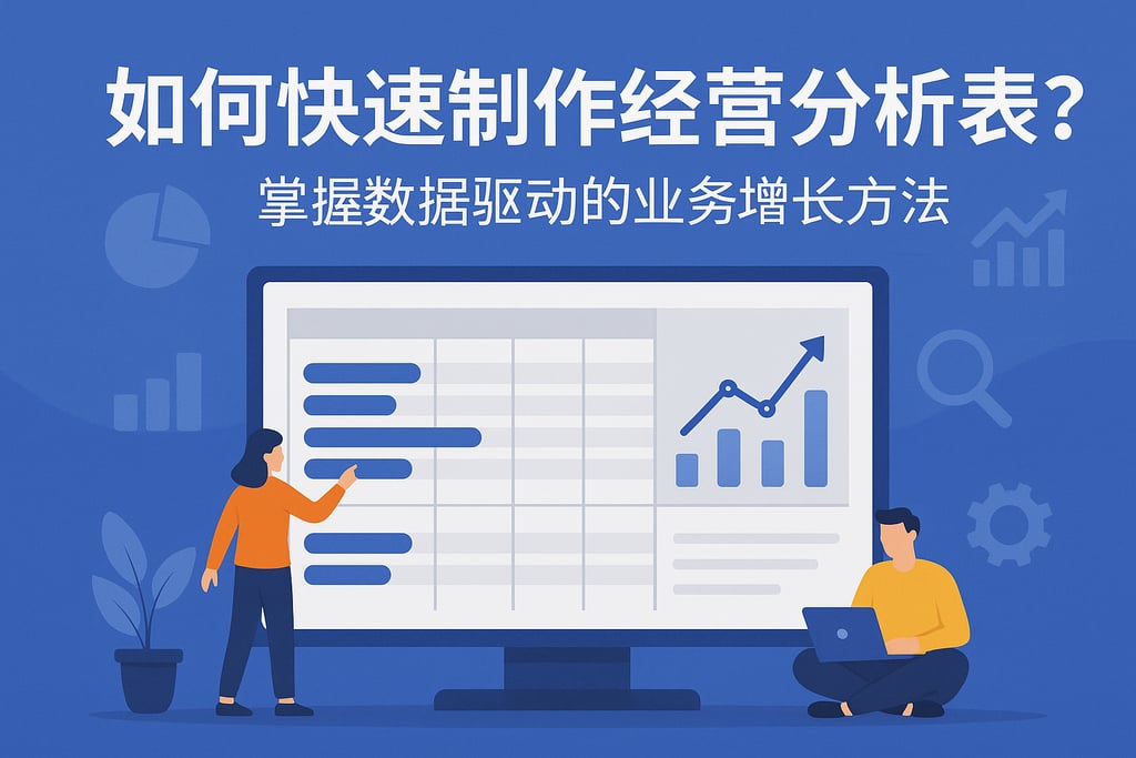 如何快速制作经营分析表？掌握数据驱动的业务增长方法