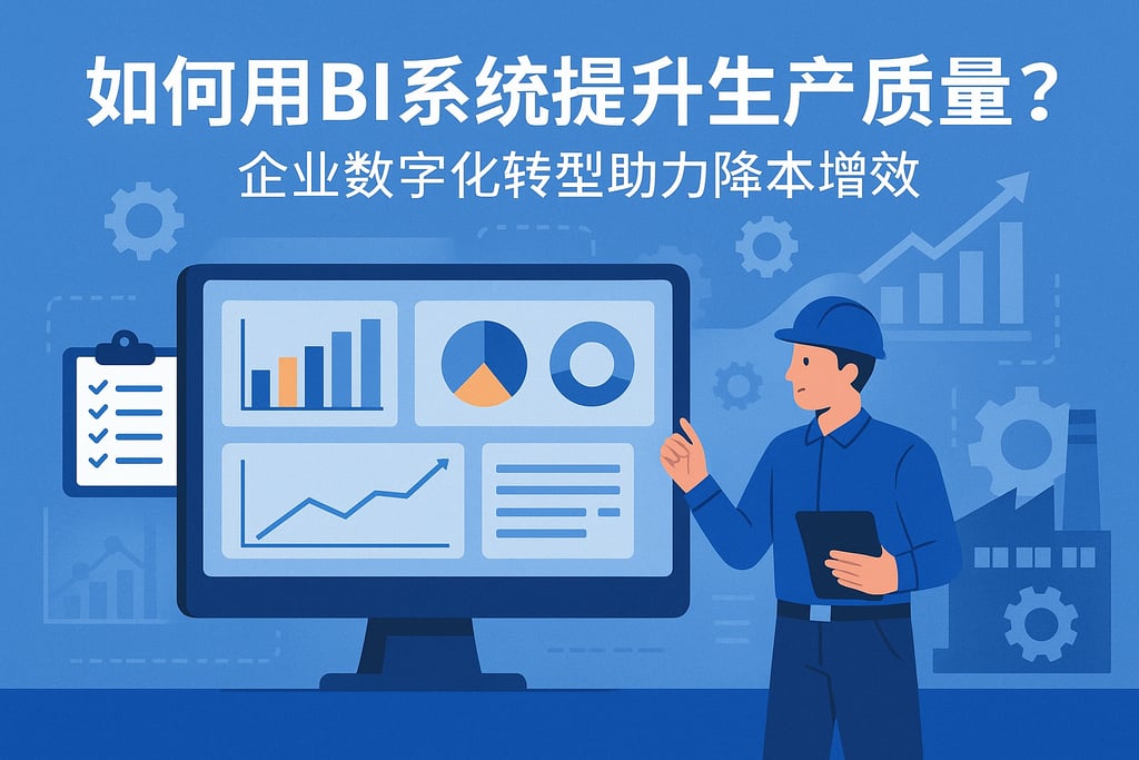 如何用BI系统提升生产质量？企业数字化转型助力降本增效