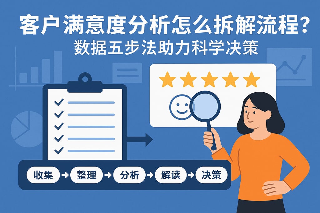 客户满意度分析怎么拆解流程？数据五步法助力科学决策