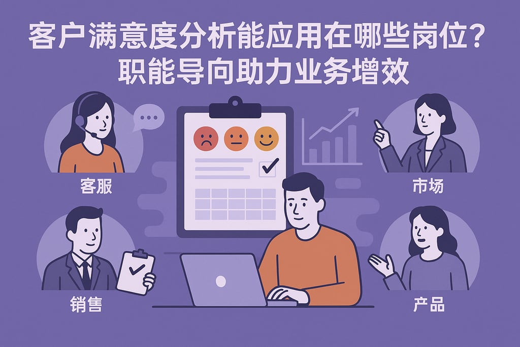 客户满意度分析能应用在哪些岗位？职能导向助力业务增效