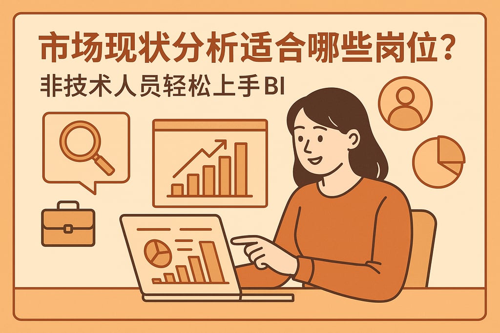 市场现状分析适合哪些岗位？非技术人员轻松上手BI