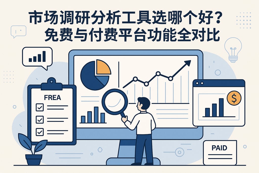 市场调研分析工具选哪个好？免费与付费平台功能全对比