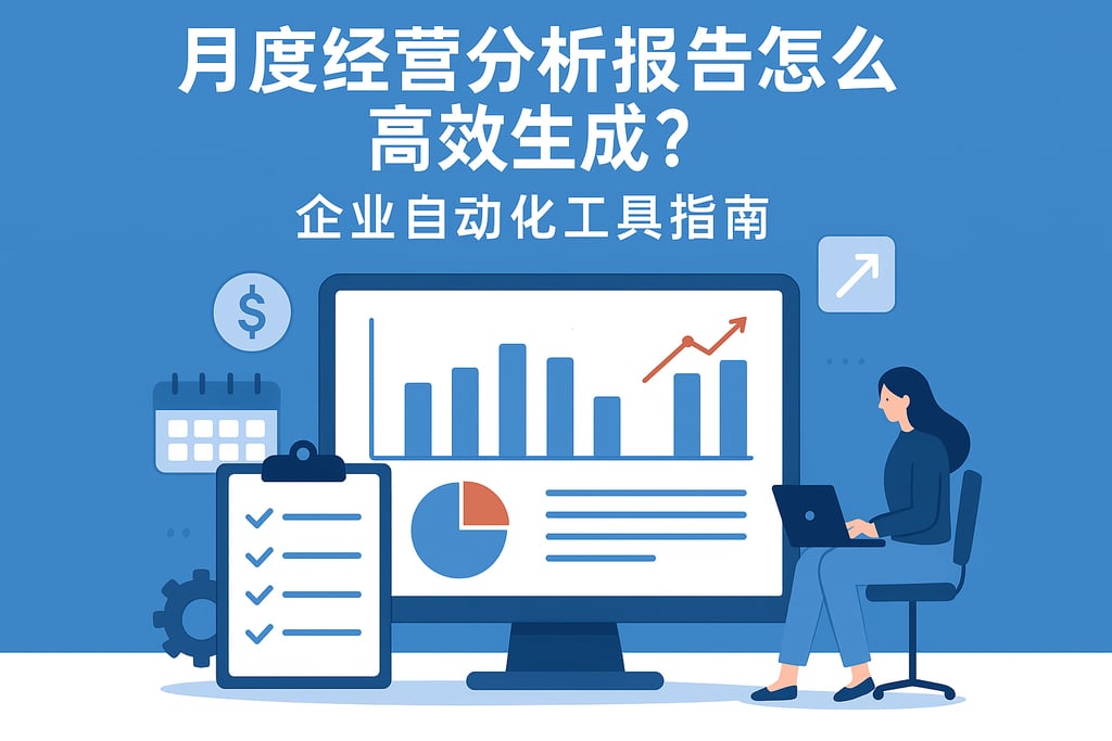 月度经营分析报告怎么高效生成？企业自动化工具指南