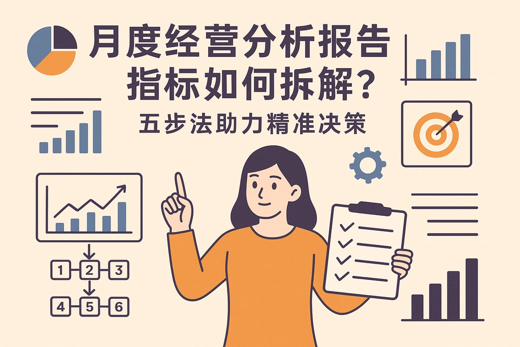 月度经营分析报告指标如何拆解？五步法助力精准决策