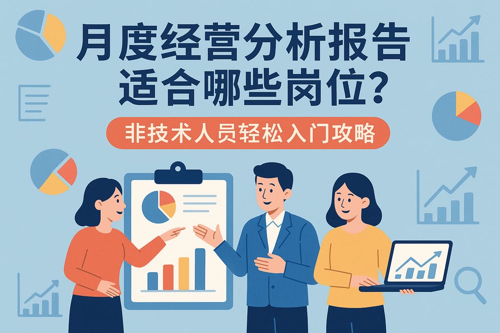 月度经营分析报告适合哪些岗位？非技术人员轻松入门攻略