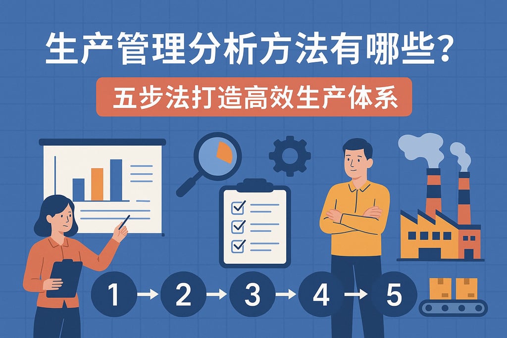 生产管理分析方法有哪些？五步法打造高效生产体系