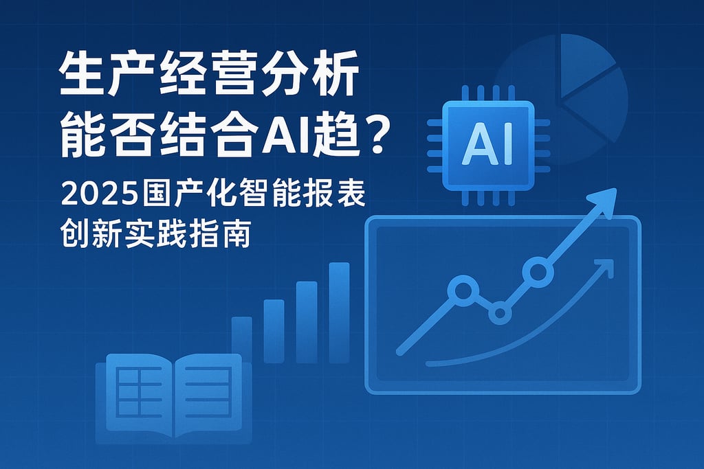 生产经营分析能否结合AI趋势？2025国产化智能报表创新实践指南