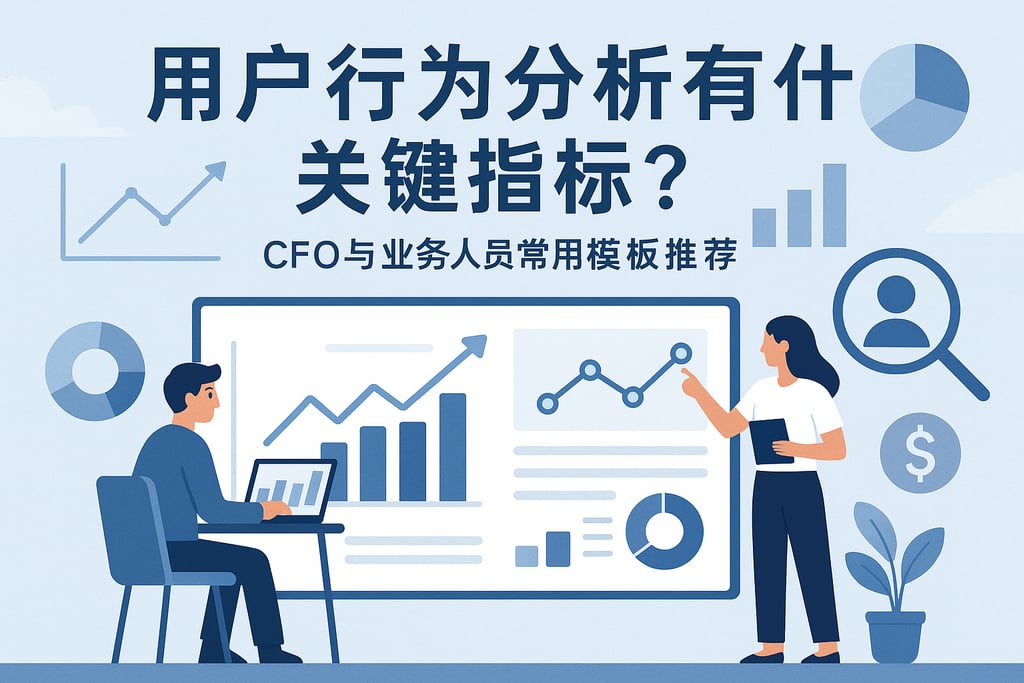 用户行为分析有什么关键指标？CFO与业务人员常用模板推荐