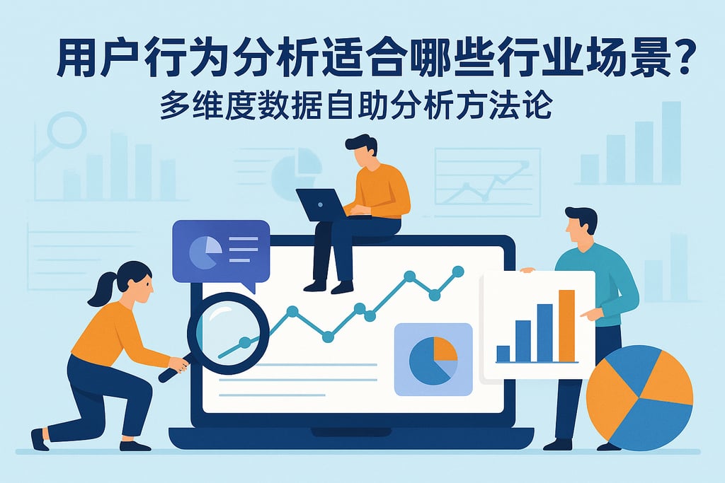 用户行为分析适合哪些行业场景？多维度数据自助分析方法论