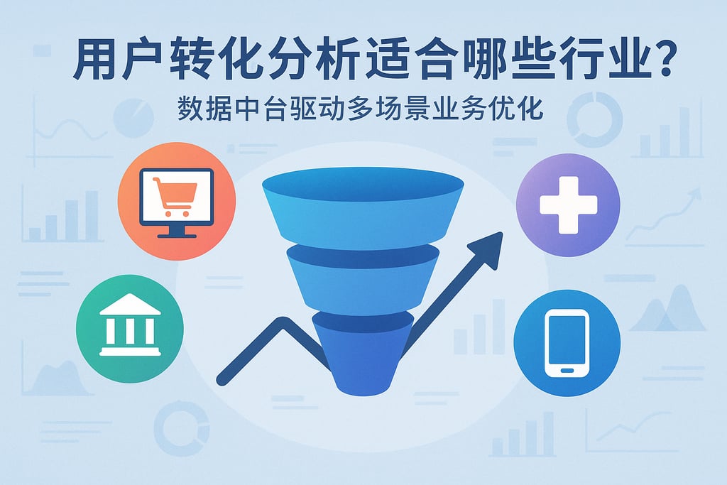用户转化分析适合哪些行业？数据中台驱动多场景业务优化