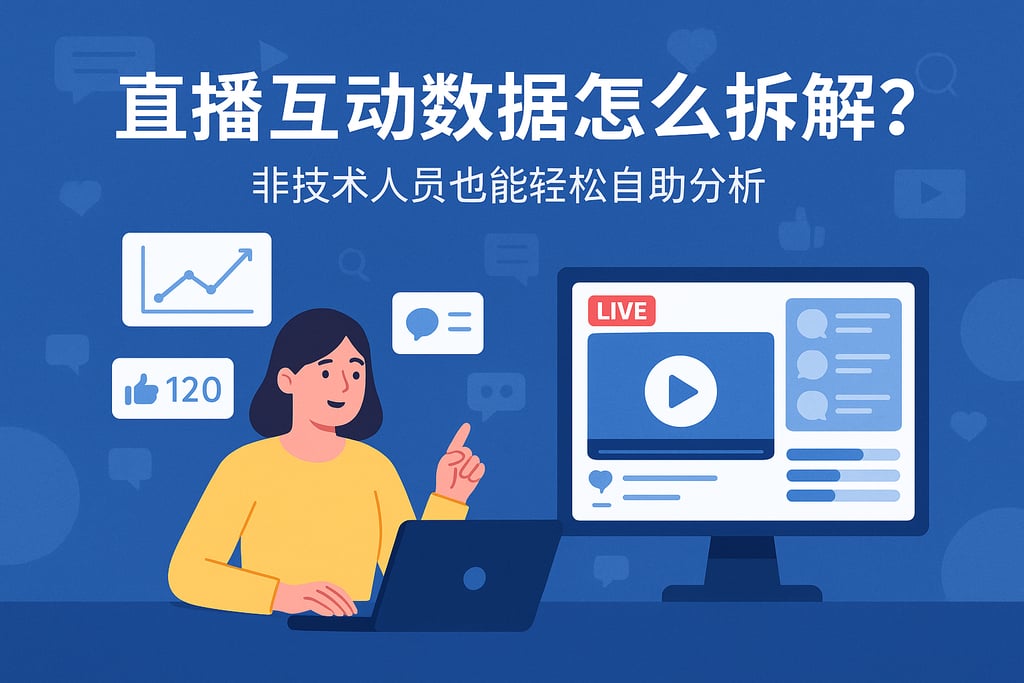 直播互动数据怎么拆解？非技术人员也能轻松自助分析