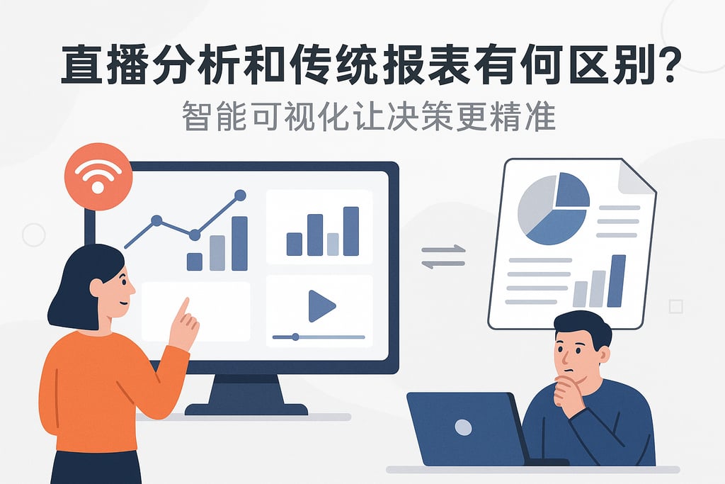 直播分析和传统报表有何区别？智能可视化让决策更精准