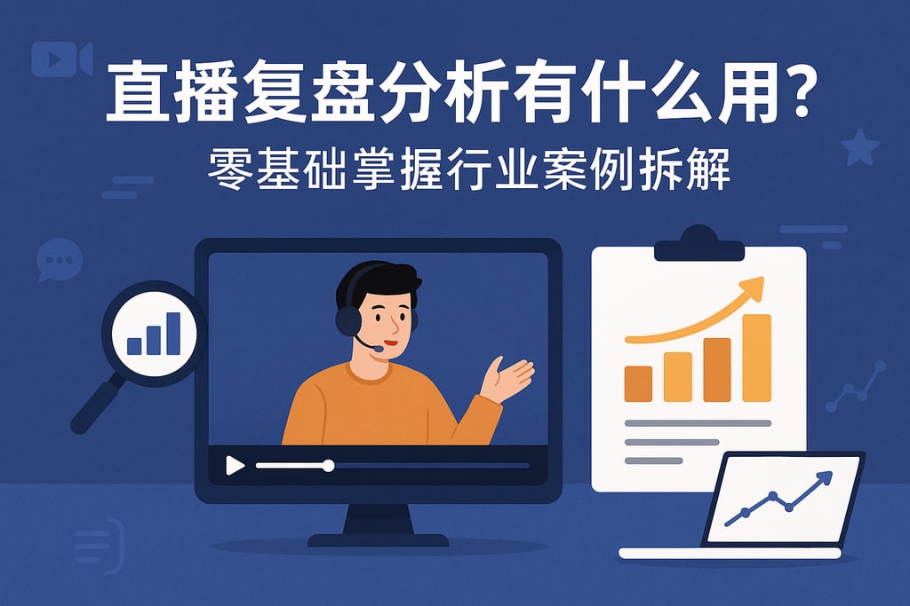 直播复盘分析有什么用？零基础掌握行业案例拆解