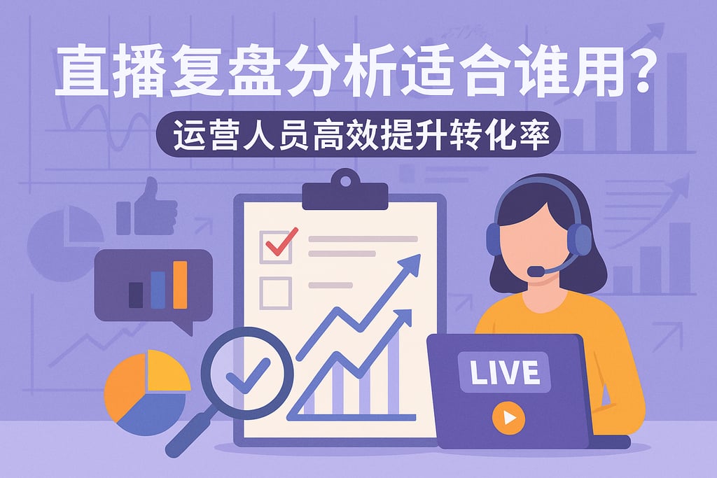 直播复盘分析适合谁用？运营人员高效提升转化率