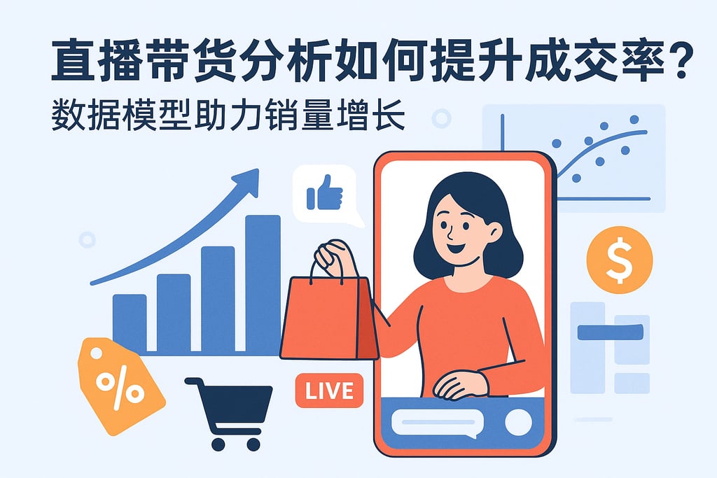 直播带货分析如何提升成交率？数据模型助力销量增长