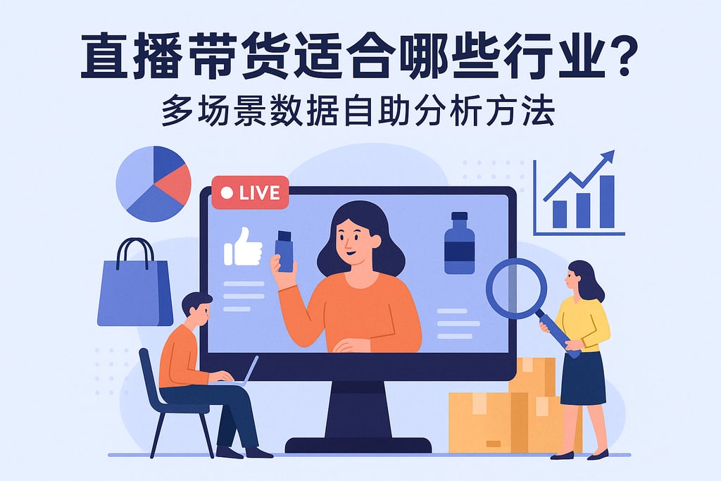 直播带货分析适合哪些行业？多场景数据自助分析方法
