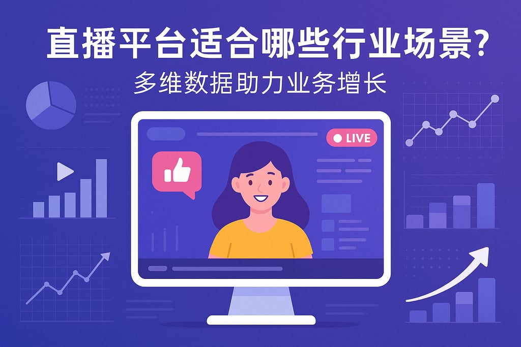 直播平台分析适合哪些行业场景？多维数据助力业务增长