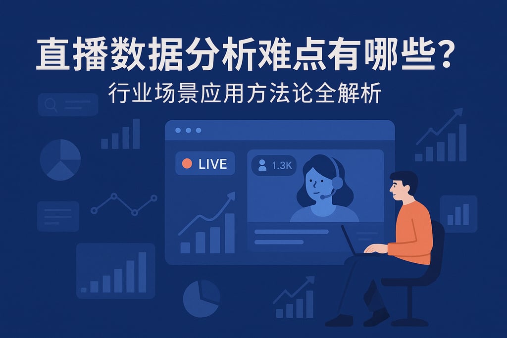 直播数据分析难点有哪些？行业场景应用方法论全解析