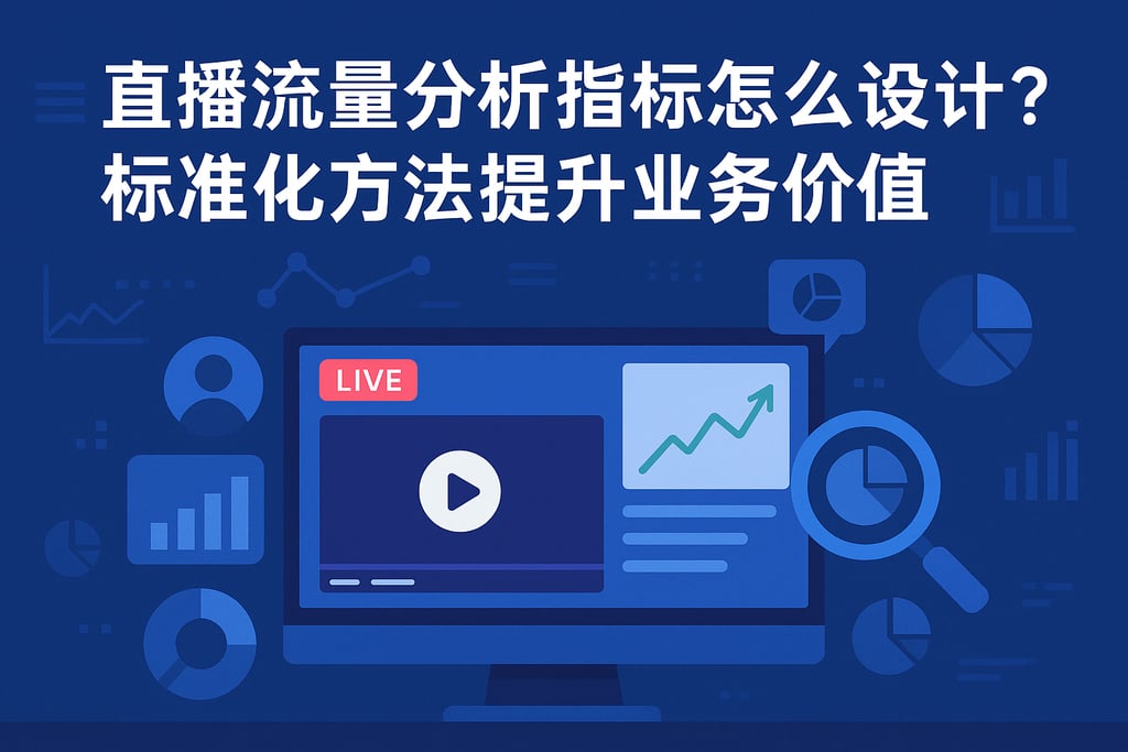 直播流量分析指标怎么设计？标准化方法提升业务价值