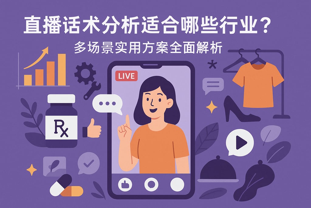 直播话术分析适合哪些行业？多场景实用方案全面解析